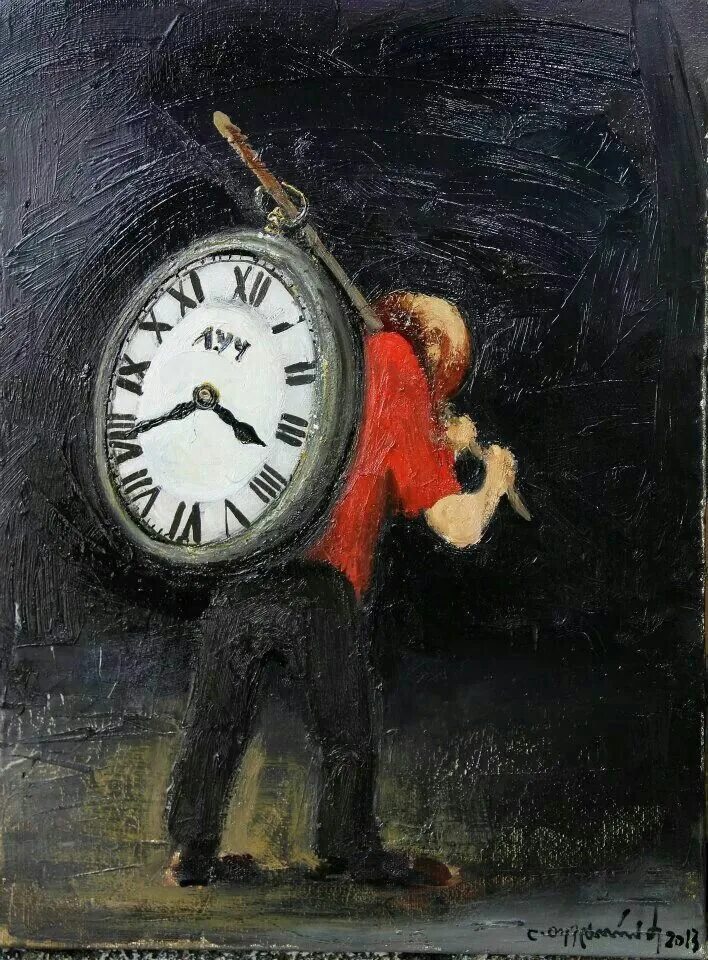 Часы бьют время. Часы картины художников. Время иллюстрация. Часы в живописи. Иллюстрации с часами.