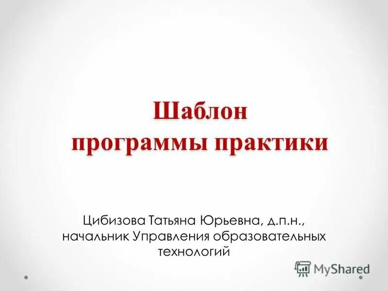 Программная практика