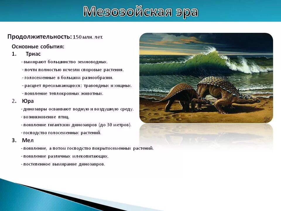 Главное событие в конце мезозоя
