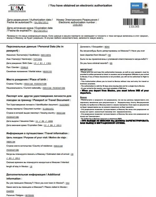 Получить электронное разрешение. Пример заполнения электронной визы в мексику. электронное разрешение в мексику для россиян образец заполнения. электронная виза в мексику образец. пример заполнения электронного разрешения в мексику.