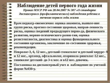 Патронаж 1 месяц медицинская сестра