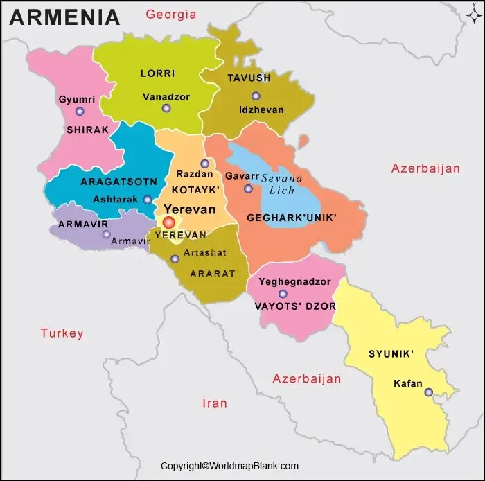 Armenia map. Административное деление Армении. Республика Армения карта. Административное деление Армении карта. Карта Армении с районами.