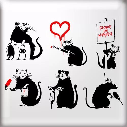 Социальное мышление крыс. Трафаретное граффити Бэнкси. Бэнкси крысы. Крыса граффити. Крыса трафарет.