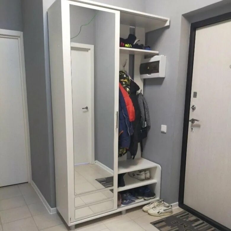 Прихожая ларго 2 схема сборки Прихожая Ларго-2 (Тэкс) Белый купить в Красноярске по выгодной цене Интернет-м