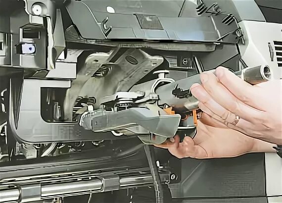 Как снять колонку опель астра Removal and installation of a casing of a steering column (Opel Astra J 2009-201