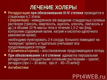 Степени холеры