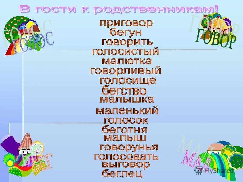 Родственные слова 1 класс презентация. Родственные слова. Родственные слова 5 класс. Родственные слова к слову говорить. Слова родственники 2 класс.