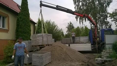 Выгрузка тротуара
