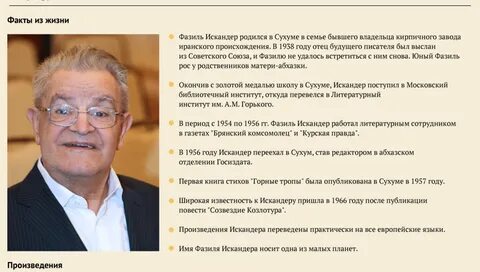 5 фактов о фазиле искандере