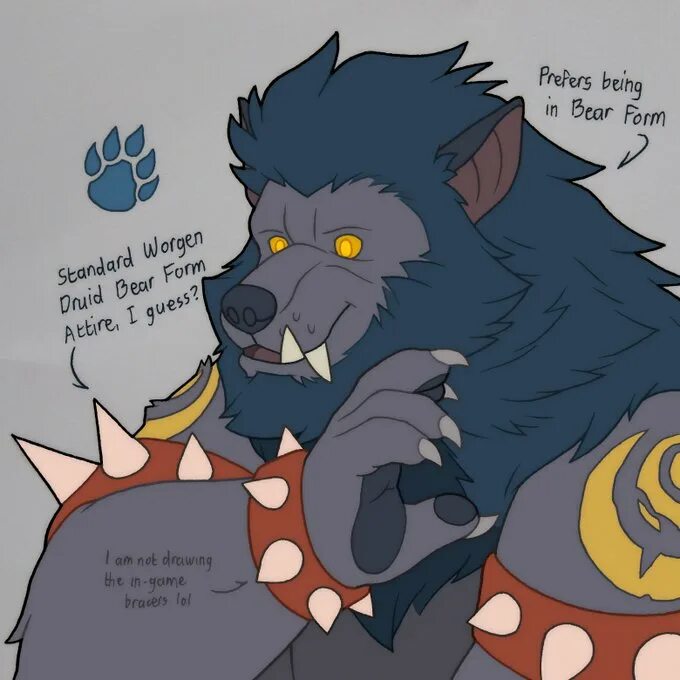 Bear form. Brothers Moon Worgen.
