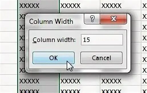 Columns width