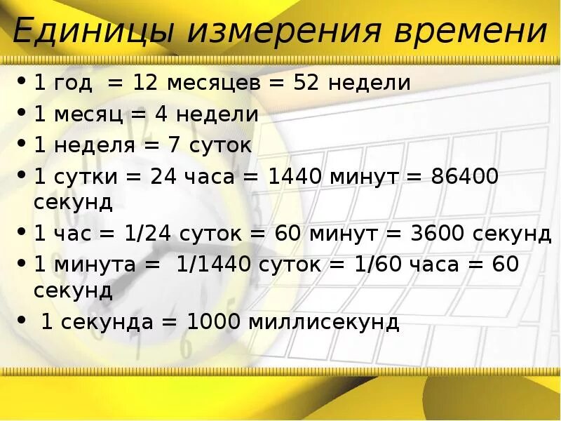 Дата часы минуты секунды. Единицы времени. Единицы измерения времени. Единицы измерения времени таблица. Елиницыизмеркния времени.