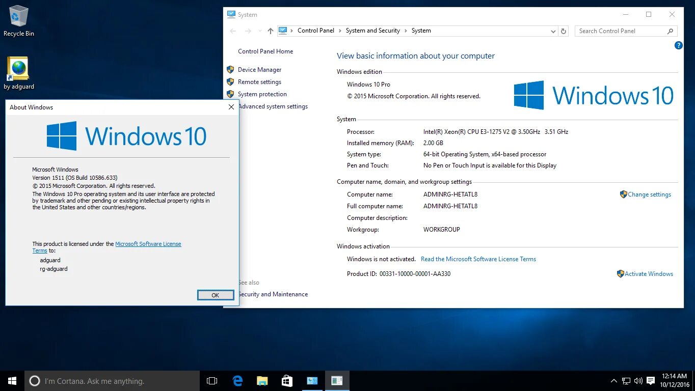 Windows стабильная версии. Windows 10 Pro. Windows 10 Version 1607. Дистрибутив Windows 10. Лицензия Windows 10.