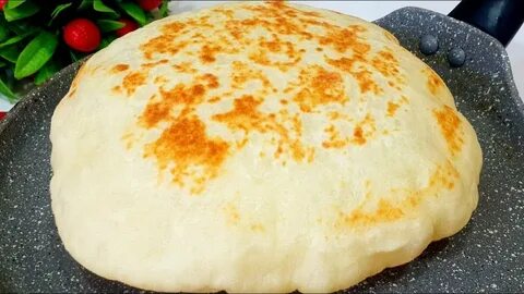 Хлеб на кефире на сковороде