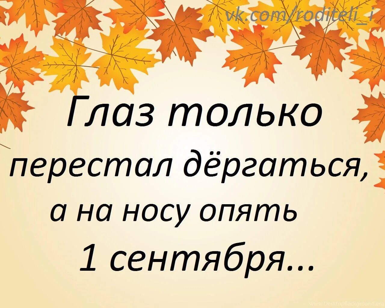 Только перестал глаз дёргаться опять в школу. Опять сентябрь и мы на кухне соображаем на троих кто математику. С днем знаний приколы. Опять сентябрь и мы. Опять сентябрь.