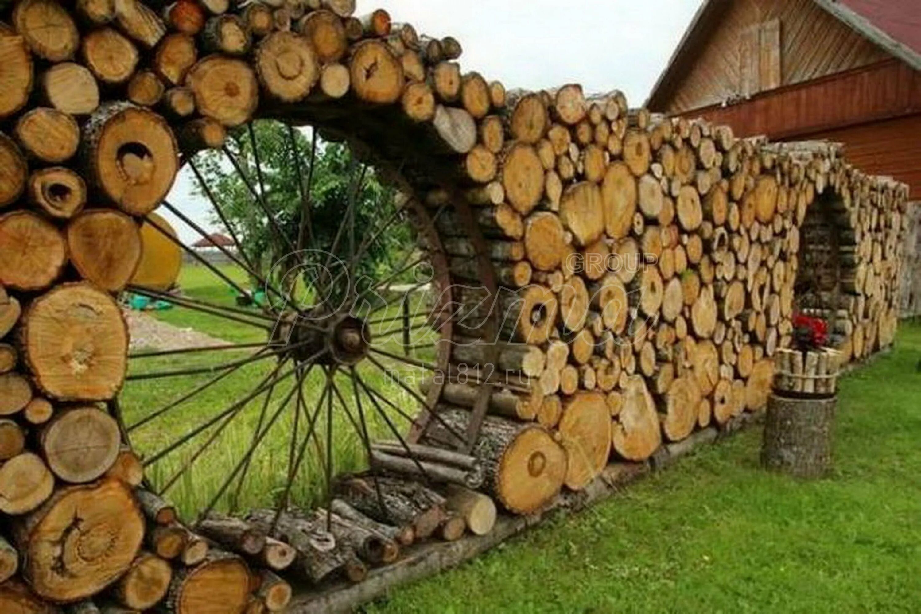 Что можно сделать из деревьев на даче