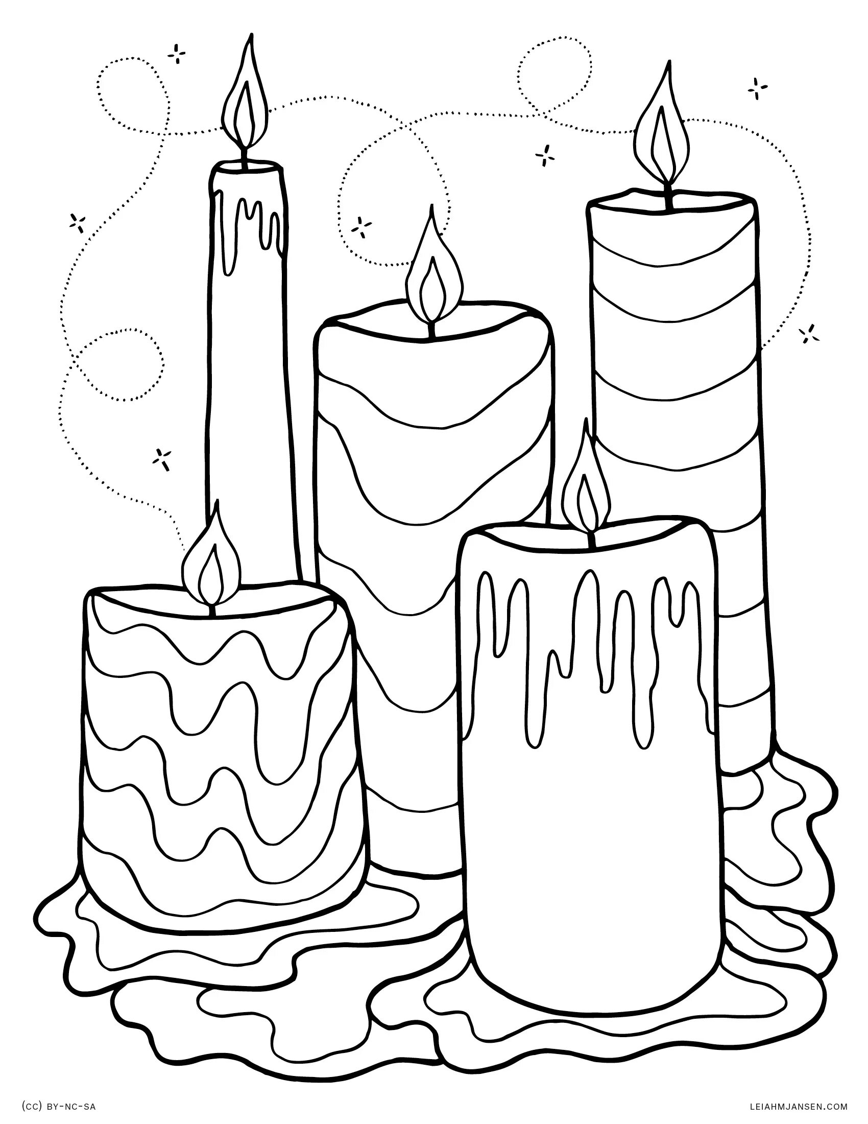 Свечка раскраска. Свеча раскраска для детей. Свеча рисунок. Новогодняя свеча раскраска.