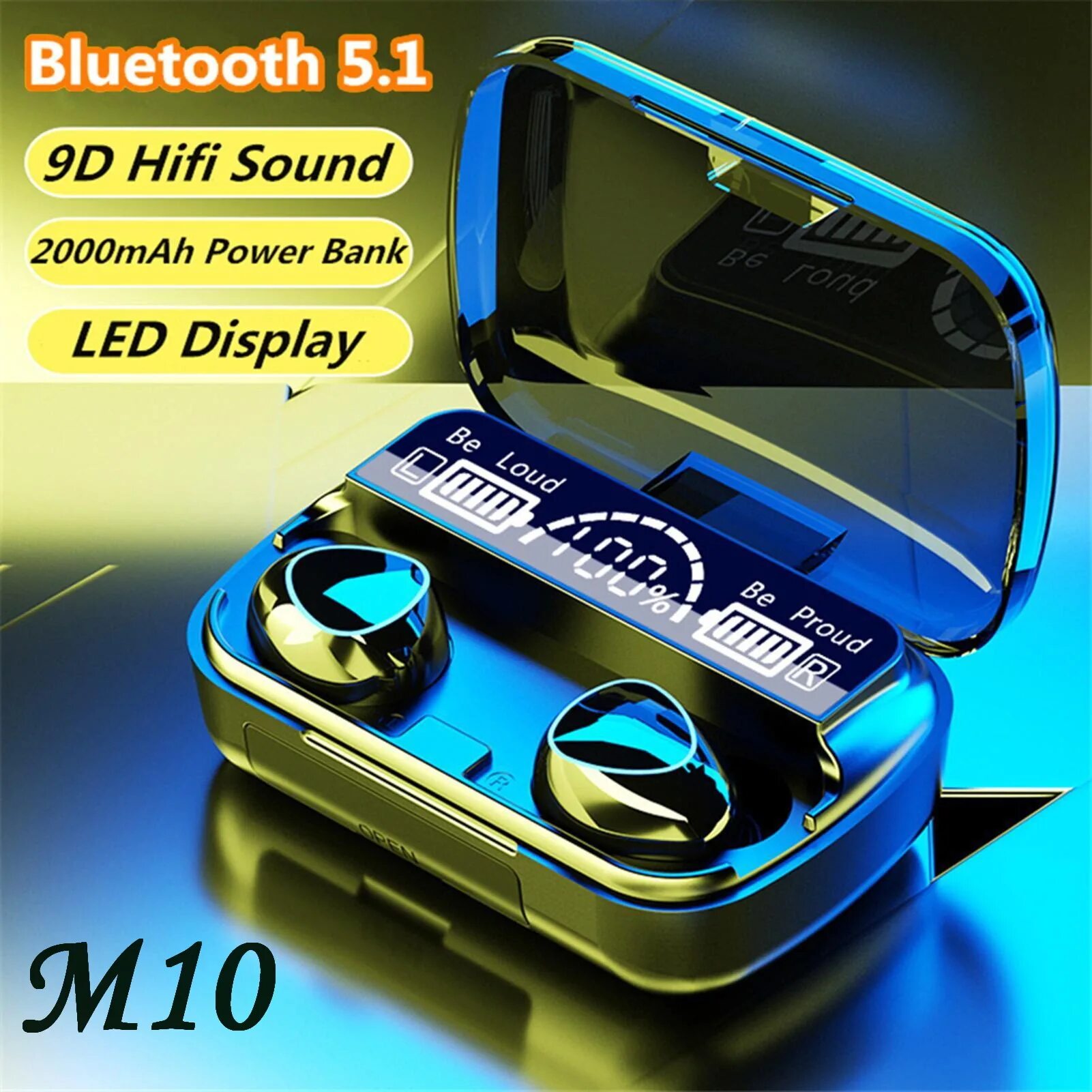 Newest m 10. Наушники m10 TWS. Наушники беспроводные с микрофоном Bluetooth m10 TWS. Наушники беспроводные m10 с Power Bank. Наушники TWS V5.1.