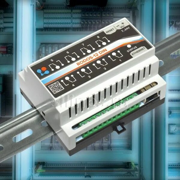 Коммутатор нагрузок. Ethernet реле rodos-12 din. ethernet реле на din рейку. ethernet реле на din рейку на 8 релейных. коммутатор на дин рейку.