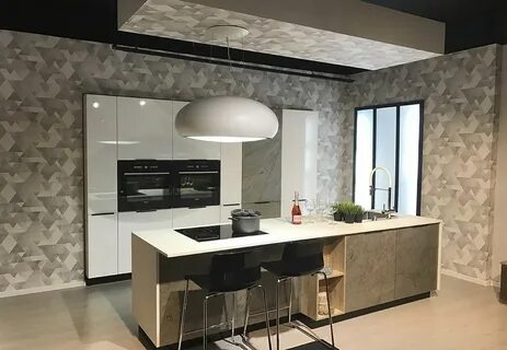 Каменный шпон кухня