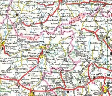 Монастыри курская область карта