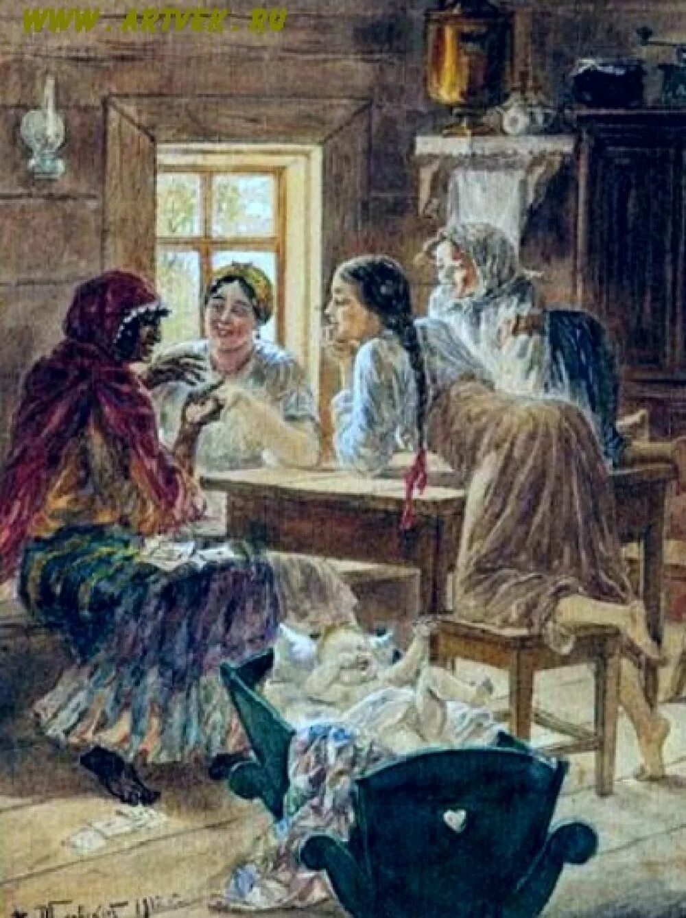 Картина гадание. Маковский святки. Маковский гадания. Картина гадание. Святочные посиделки маковский.
