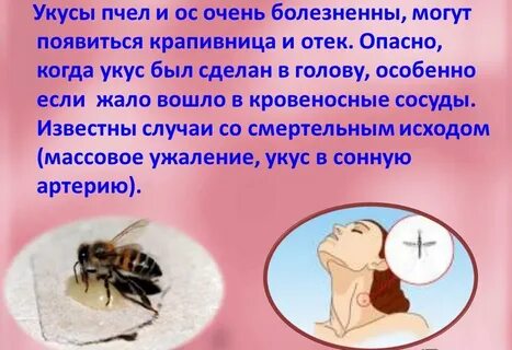 Что будет если оса укусит в