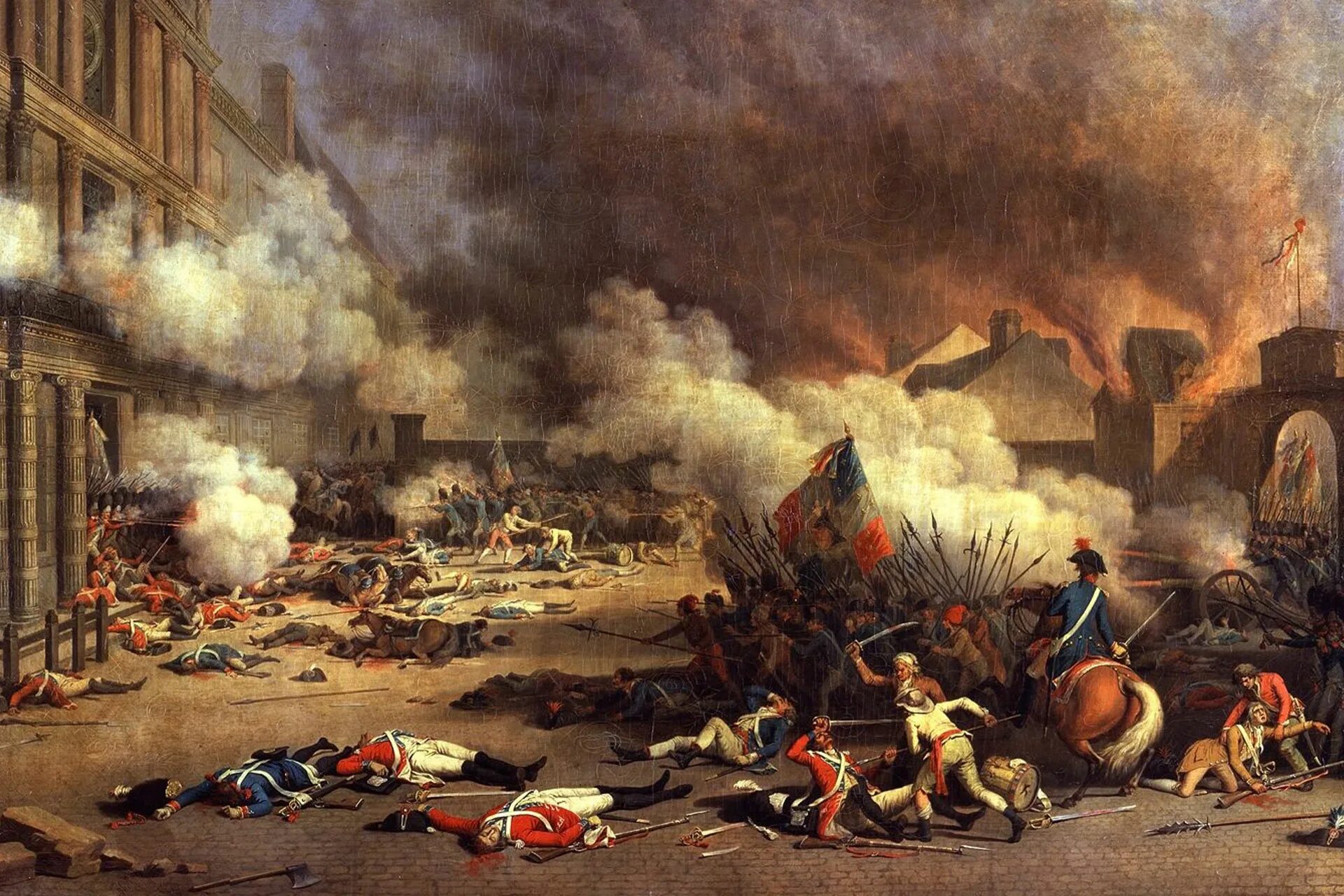 Начало революции во франции год. Штурм Тюильри 10 августа 1792 г.. Штурм дворца Тюильри 10 августа 1792 года. Взятие Тюильри 1792. Великая французская революция 1789-1799.
