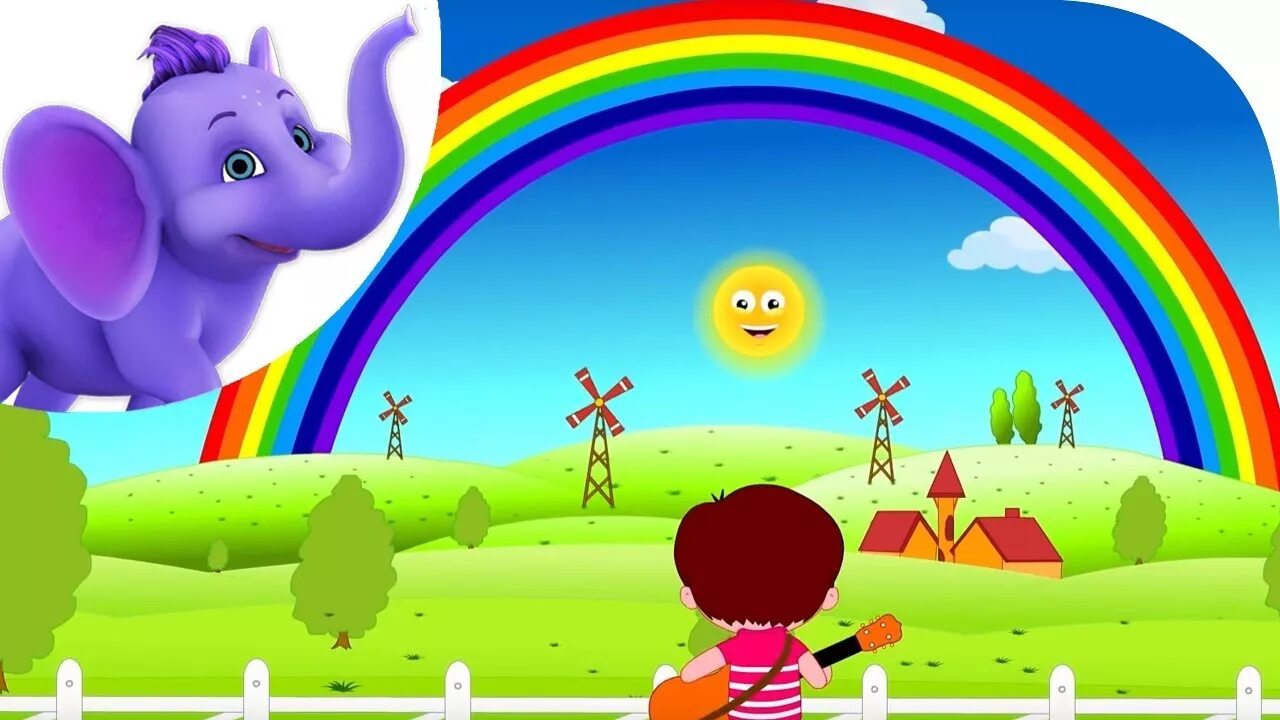 Песня цвета лета детская. Радуга. Rainbow Kids Rhymes. Радужные картинки для детей 5 лет. Nursery Rhymes.