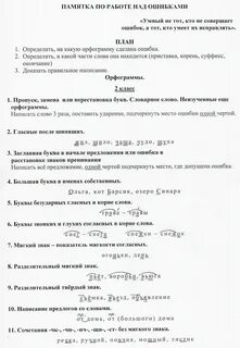 Как правильно сделать работу над ошибками