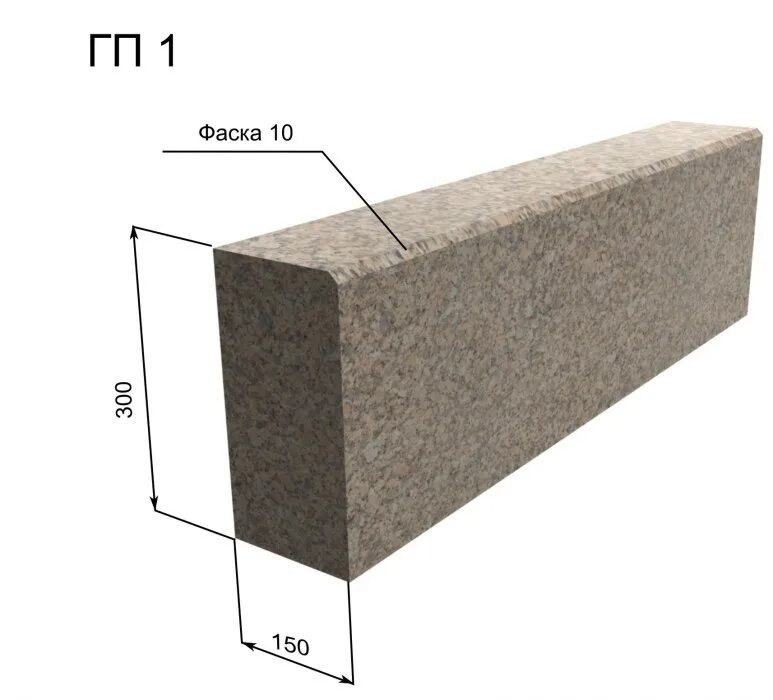 Размер гп. Гранитный бордюр ГП 1. Гп1 бортовой камень. Бортовой камень 1гп 100х30х1. Бордюрный камень гранитный ГП-1.