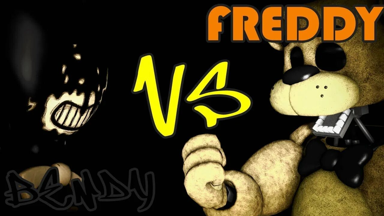 Фредди рэпы. БЕНДИ против Фредди. БЕНДИ против ФНАФ. Bendy vs FNAF. Five Nights at Freddy vs Bendy parte 2.