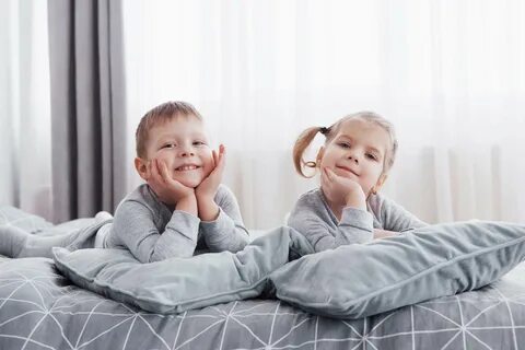 Child sharing bed