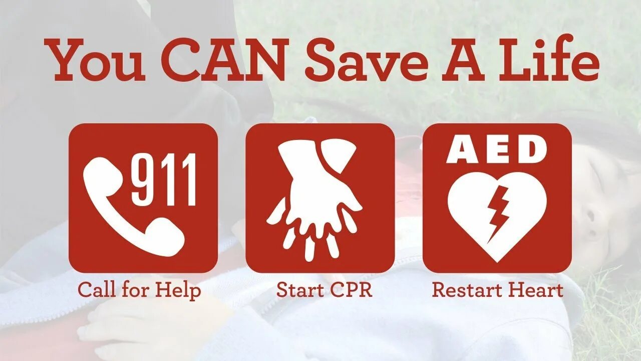 Restart Heart Day. Help save Life. Quick Action saves Life CPR. Push hard.