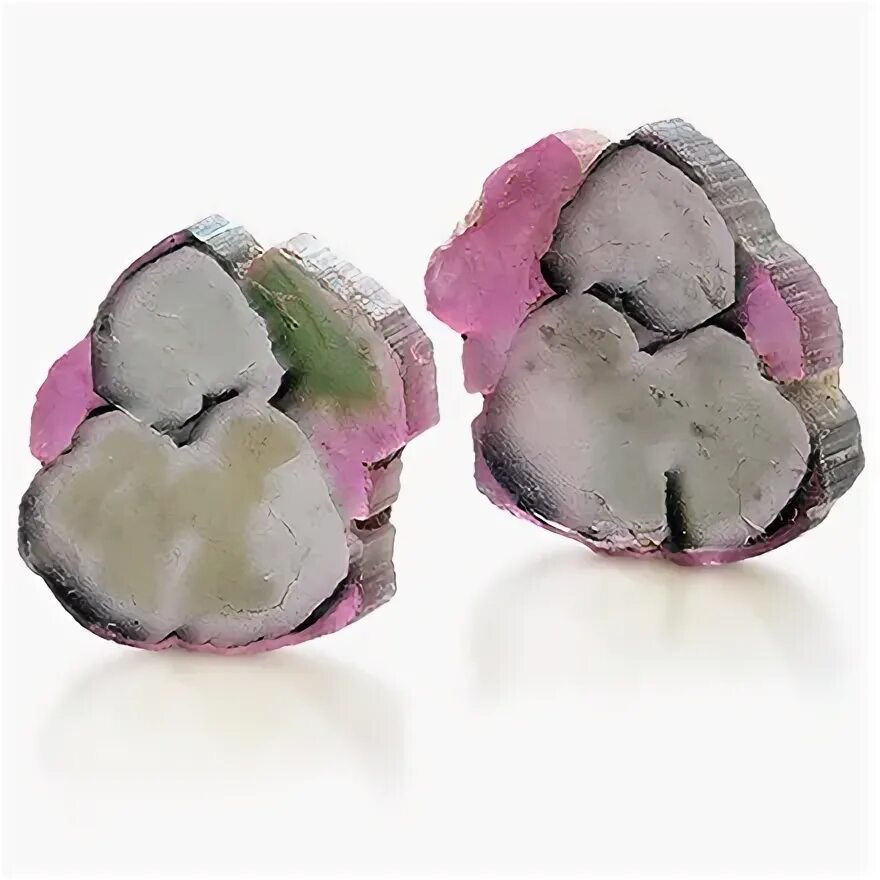 Агат пейзажный (моховой) пара (42.50 х 41.50 х3.50 мм) - купить в Москве GEMS4U,