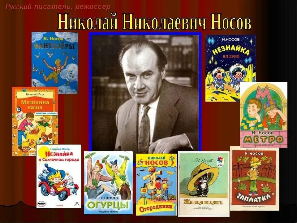 Н Н Носов детский писатель. Рассказы носова 3 класс внеклассное чтение