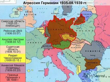 Карта германии 1938