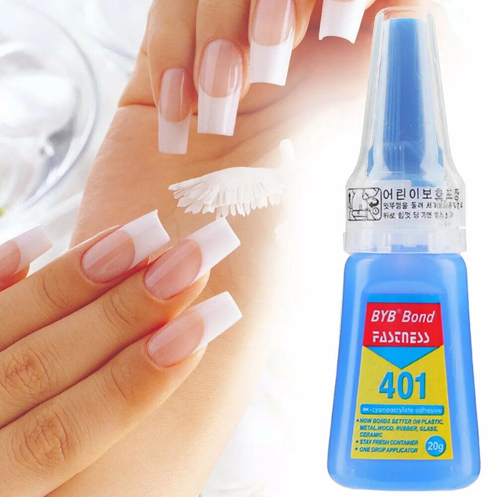 BYB Bond Nail Glue. Супер клей для ногтей. Накладные ногти с клеем. Клей для ногтей BYB. Можно приклеить ногти на супер клей