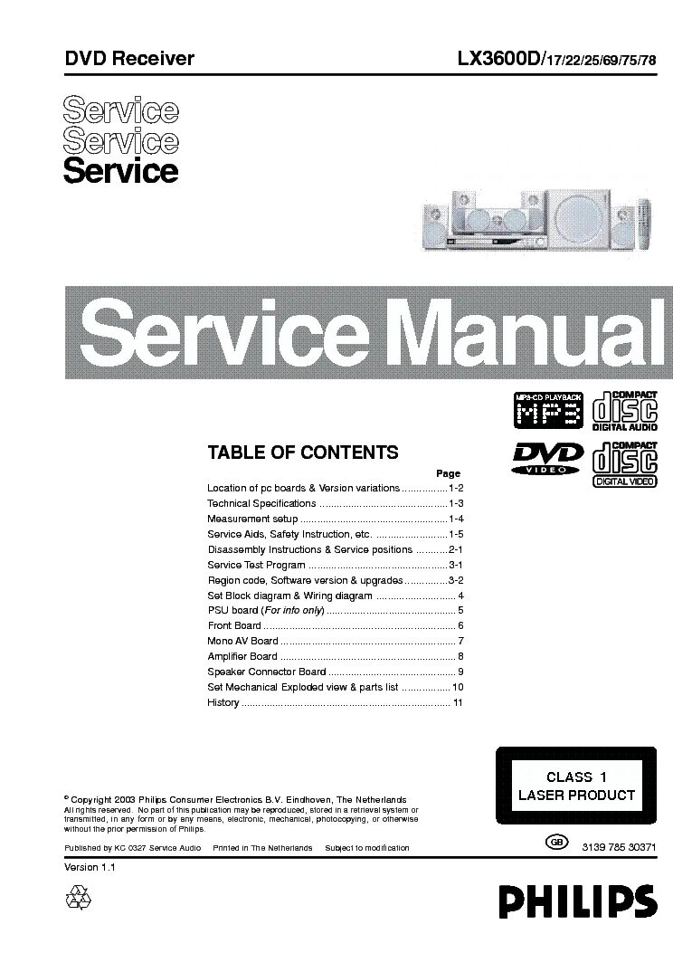 Philips DVD Receiver lx3600. Philips cd303 service manual. Philips MX 8000 service manual. Philips mx5800sa.