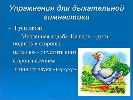 Упражнение гусь