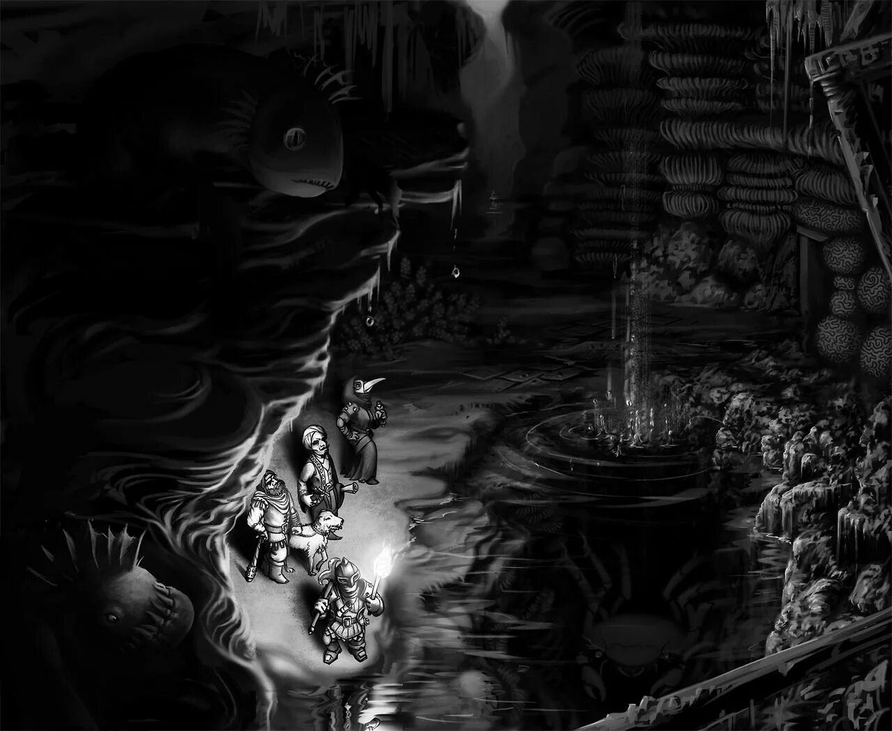 Darkest dungeon чаща. Darkest dungeon задники локаций. darkest dungeon локации art. тёмное подземелье. темное подземелье арт.