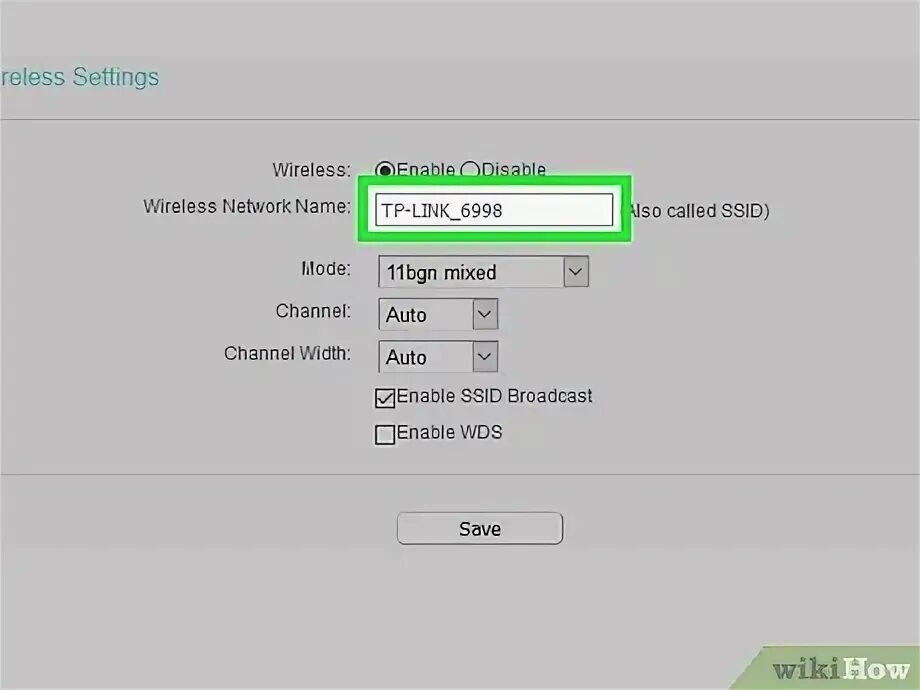 Wireless name