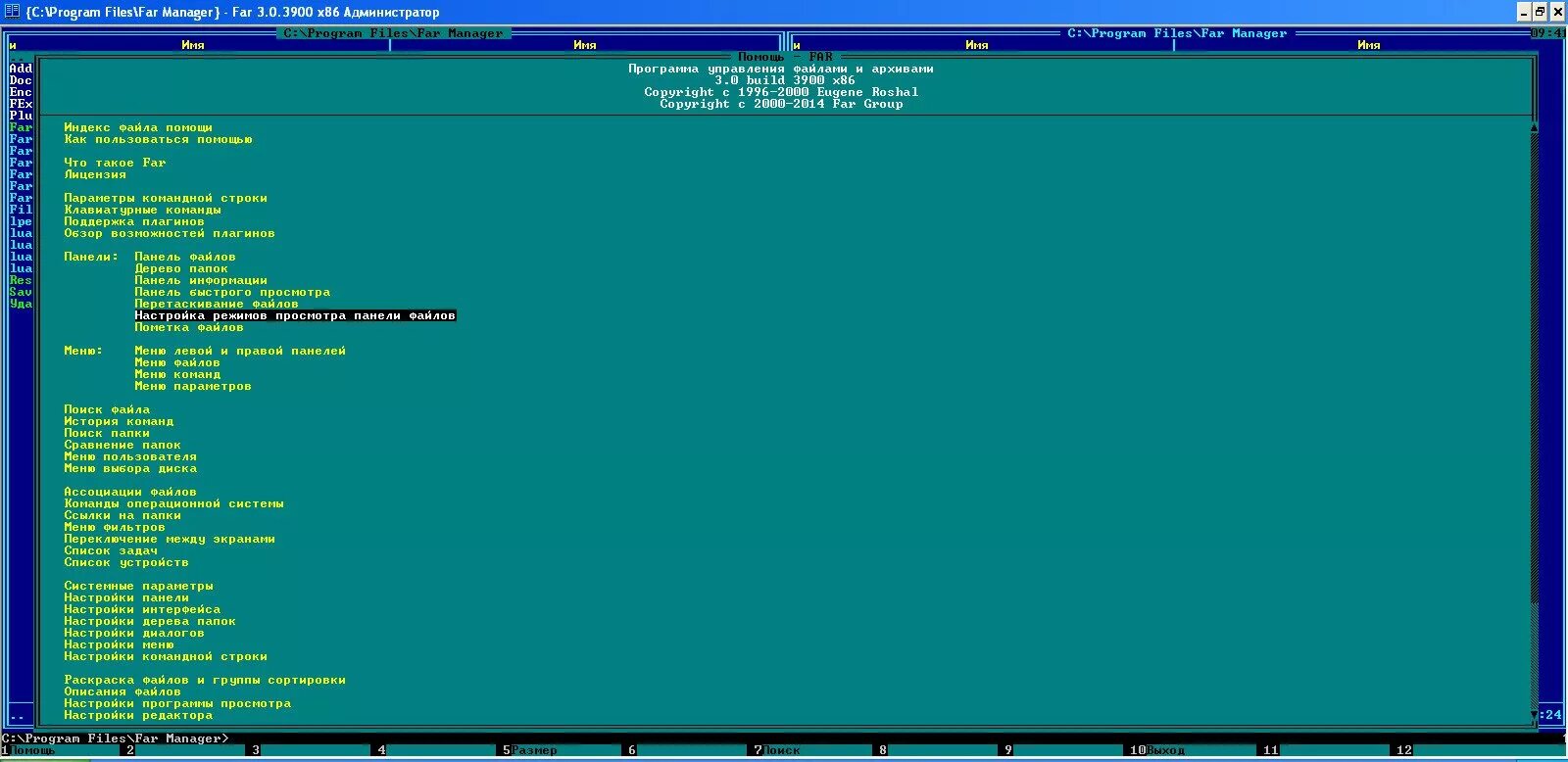 Программная оболочка far Manager. Файловый менеджер far для Windows. Интерфейс программы far Manager. Far консольный файловый менеджер.