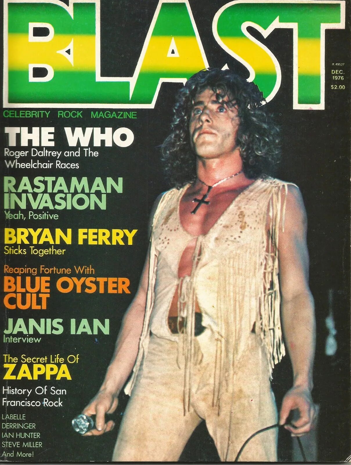 Magazine called. Rock Magazines Frank Zappa. Roger Daltrey on Cover of Magazine. Magazine Rocks with Frank Zappa. The quick - mondo deco (1976).