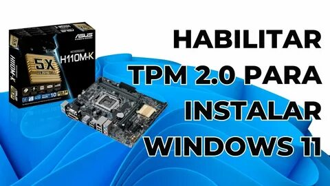 Tpm 2.0 asus