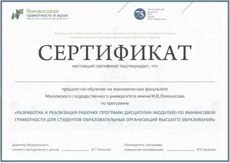 Экономический факультет мгу программа