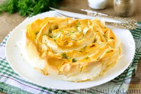Из теста фило с брынзой