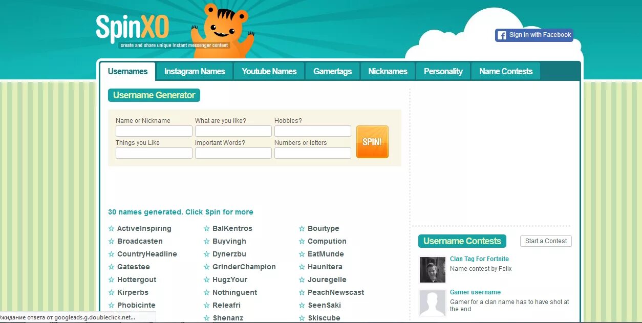 Spinxo. Генератор красивых ников для инстаграмма. Ник нейм ру. Как придумать ник для игры.