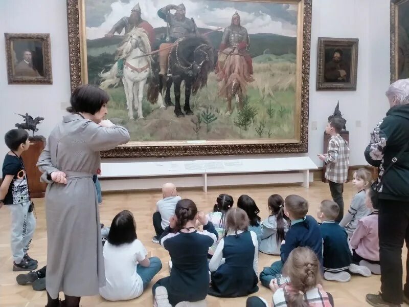 в третьяковской галерее ребята видели дополните