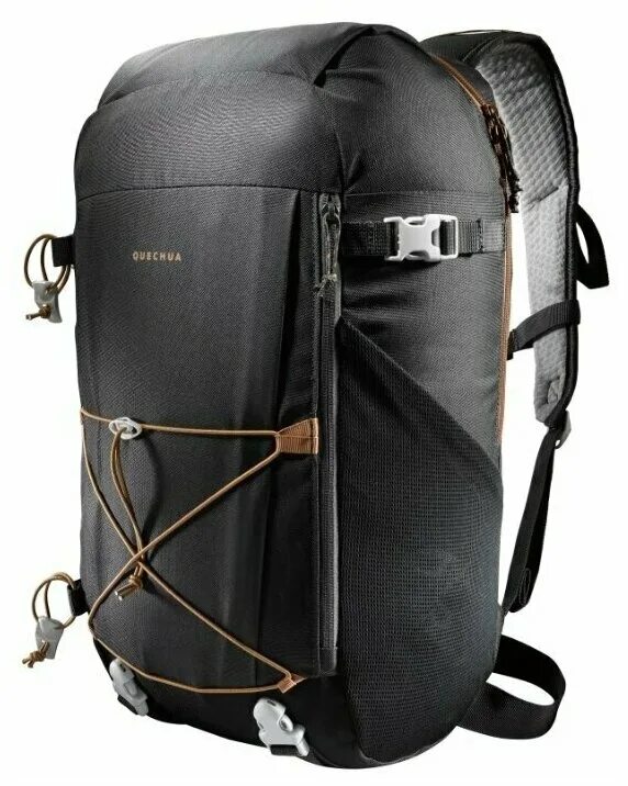 Рюкзак quechua купить. Рюкзак Quechua nh100. Quechua 30l рюкзак. Рюкзак Quechua - 30 л - черный - NH 100. Рюкзак Decathlon Quechua.